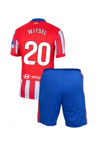 Atletico Madrid Axel Witsel #20 Jalkapallovaatteet Lasten Kotipeliasu 2024-25 Lyhythihainen (+ Lyhyet housut)